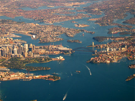 Sydney vue du ciel