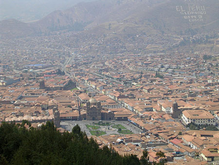 Vue prise depuis le site de Sacsayhuaman