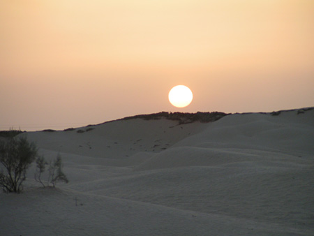 Coucher de soleil � Tozeur