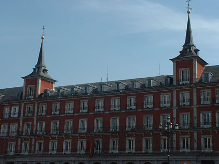 Fa�ades sur la Plaza Mayor