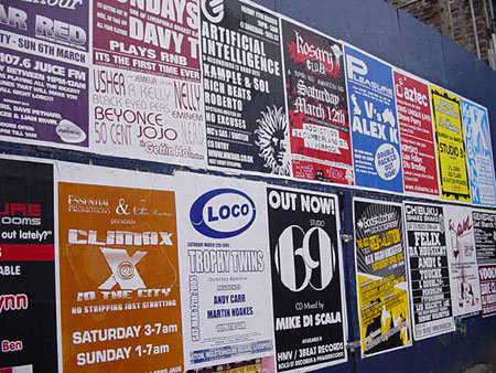 Affiches de concerts � Liverpool