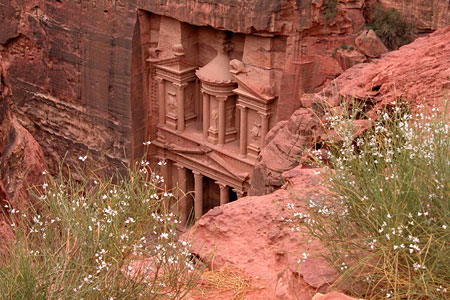 Le Khazneh vu d'en haut