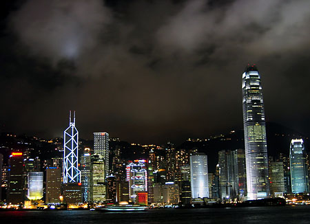 Hong Kong by night