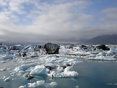 Blocs de glace au Jokulsarlon