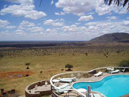 Lodge dans le parc de Tsavo