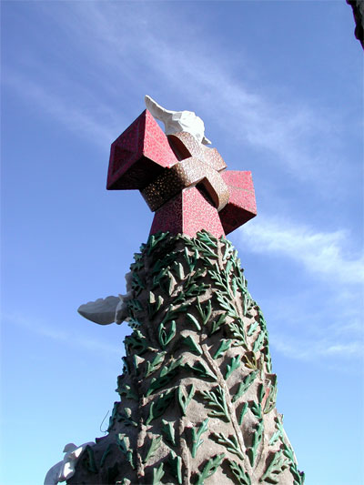 En haut de la Sagrada Familia