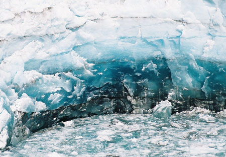 Strates de glace au Perito Moreno