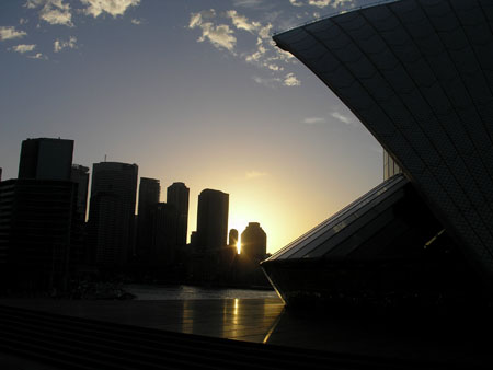 Vue depuis l'op�ra de Sydney
