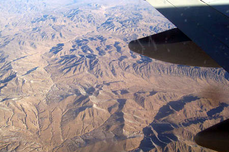 D�sert de Gobi vu d'avion