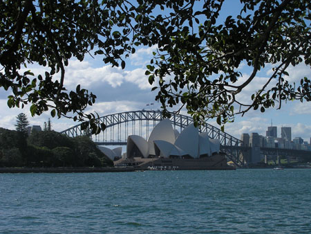 L'op�ra de Sydney et le Harbour Bridge