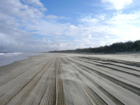 Fraser Island et son "autoroute"