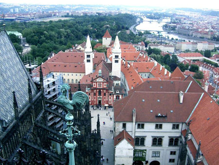 Du haut du ch�teau de Prague
