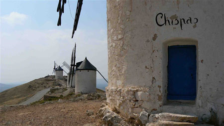 La route de Don Quijote, les moulins