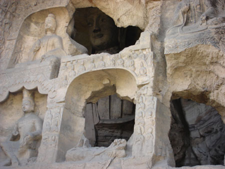 Buddah behind the wall