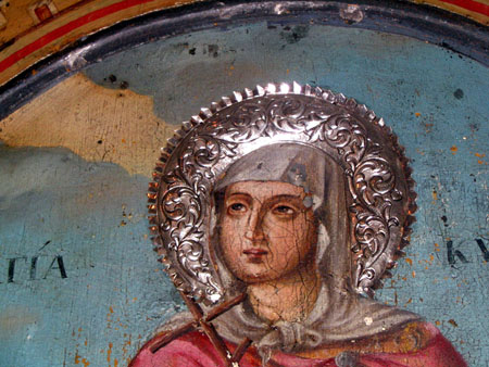 Dans une �glise � Ath�nes