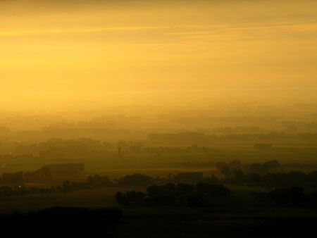 Coucher de soleil sur le Pays de Caux