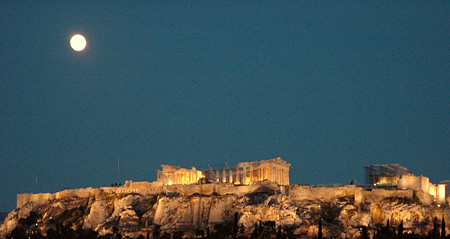 Pleine lune � Ath�nes