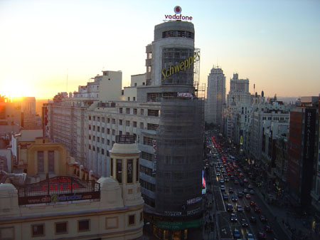 Fin de soir�e sur la Gran Via