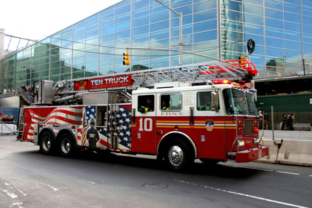 Hommage aux pompiers