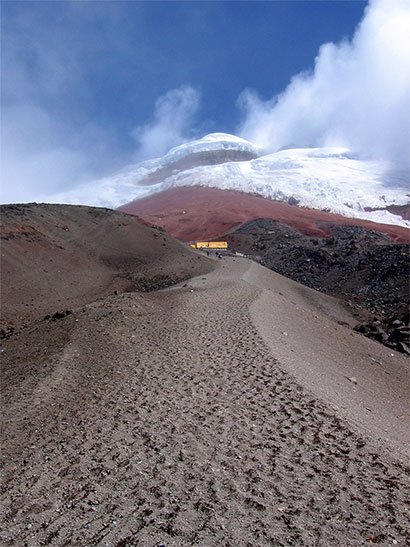 Cotopaxi et le refuge Tambopaxi