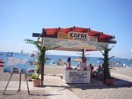 D�part pour Capri � Positano