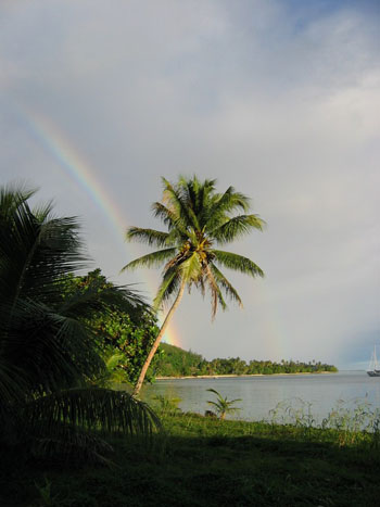 Arc en ciel � Huahine