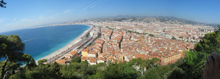 Nice, vue panoramique depuis le Mont Boron