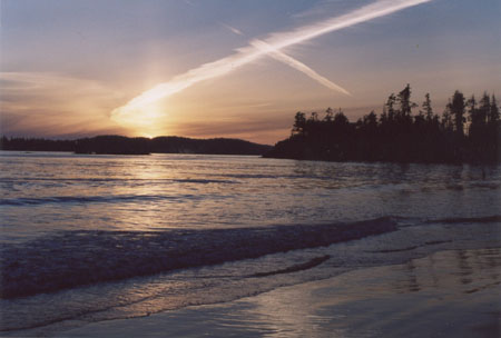 Coucher de soleil � Tofino