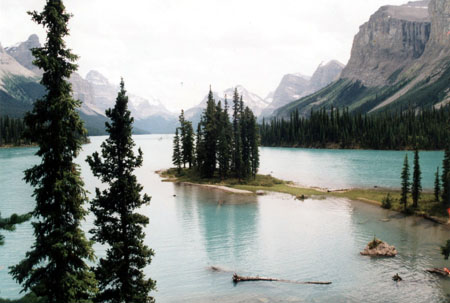 Spirit Island sur le Maligne Lake