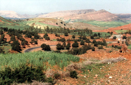 Terre rouge du Moyen Atlas