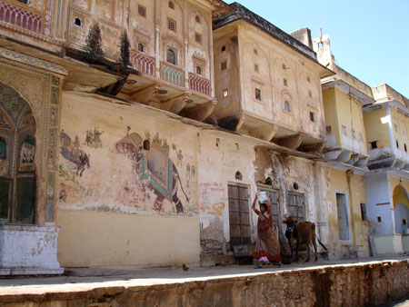 Village sur la route de Jaipur