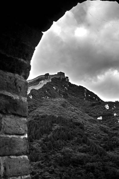 La muraille depuis la muraille � Badaling