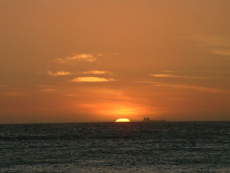 Coucher de soleil � Agadir