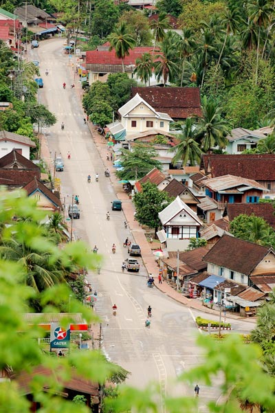 Vue sur les toits de Luang Prabang