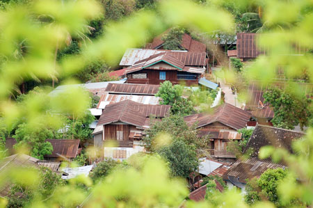 Vue sur les toits de Luang Prabang