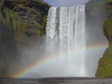 Arc en ciel sur Skogafoss