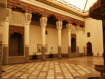 Patio du mus�e de Marrakech