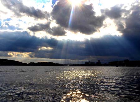 Nuages gris sur Stockholm