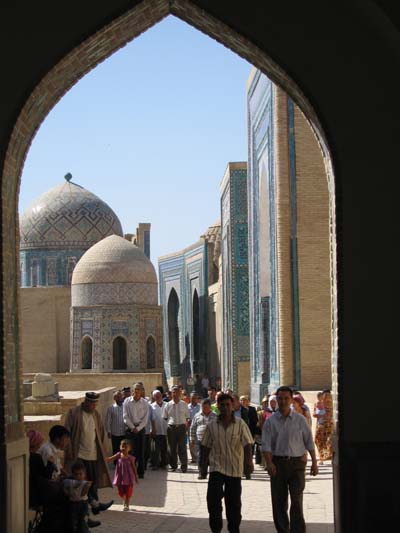 La rue n�cropole de Shah-i-Zinda 