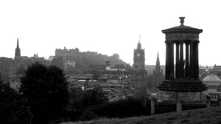 Edinburgh en noir et blanc
