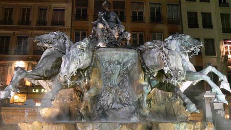 La fontaine place des Terreaux