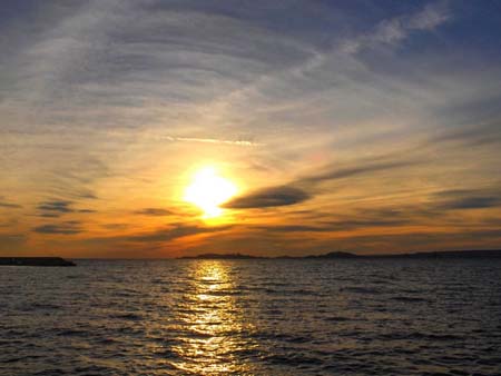 Coucher de soleil � la pointe rouge