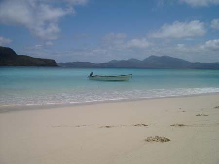 Ilot de sable blanc