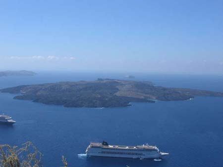Le volcan de Santorin