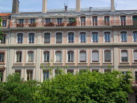 Lyon, centre ville, entre Rh�ne et Sa�ne