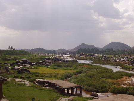 Riv�re � Hampi
