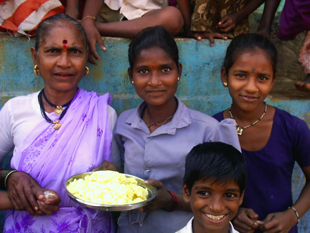 Offered rice