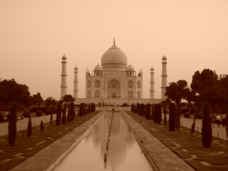Taj Mahal en s�pia