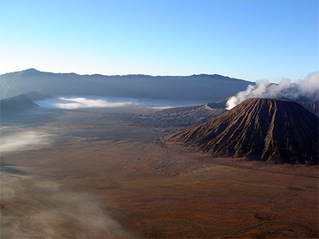 L'aube au Mont Bromo