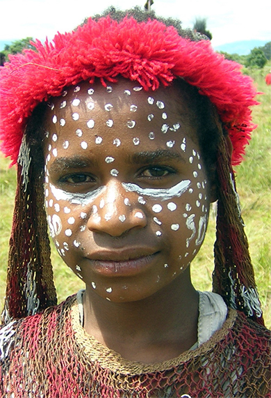 Jeune fille Papou � Wamena - Festival de la Baliem